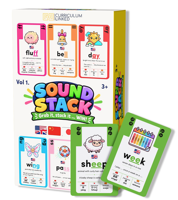 Sound Stack: Phonics Flashcards & Card Game