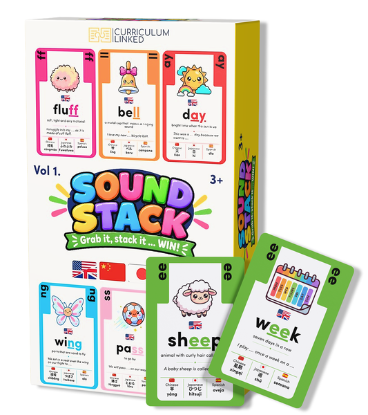Sound Stack: Phonics Flashcards & Card Game