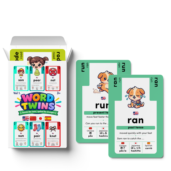 Word Twins: Homophone Flash Cards & Card Game
