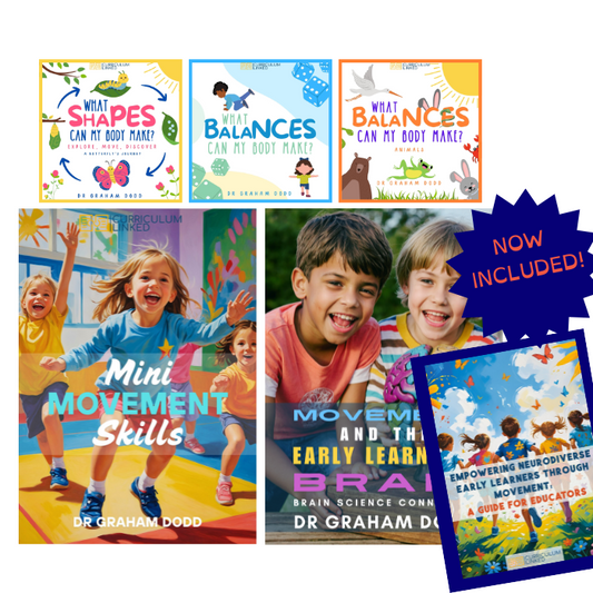 Professional Development and Mini Movement eBook Bundle (now including Empowering Neurodiverse Early Learners Through Movement: A Guide for Educators)